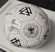DFB WM Ball-Fußball Weltmeister 1954 1974 1990 ARD ZDF mit Unterschriften Neu