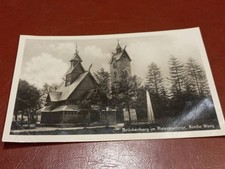 Alte AK Krummhübel / Karpacz Kirche Wang Brückenberg Riesengebirge ca. 1935