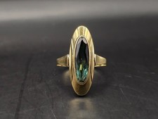 585/14K Gelbgold · Ring ·Vintage Ring mit echten Turmalin Größe 65 Top Preis?