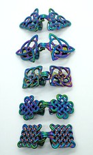 Keltisch Pullover Schal Clips, in Retro Swir Vintage Antike, Broschen-Verschluss