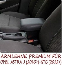 Mittelarmlehne PREMIUM für OPEL ASTRA J-GTC schwarzem Kunstleder-Made in Italy @