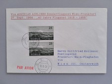 Flugpost Brief Norwegen 1958