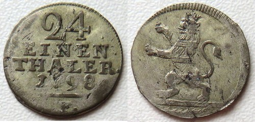 Hessen kassel taler 1798 - hessen-kassel,