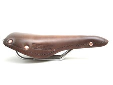 YAK Sattel braun Vintage Retro Urban Leder NEU Unisex Ledersattel Nieten