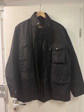 Barbour Wachsjacke Sapper Schwarz – Größe M – Guter Zustand