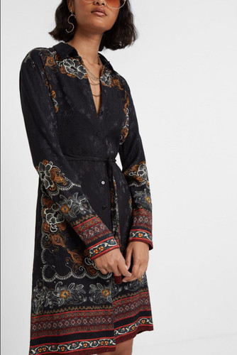 Desigual kleid schwarz - schwarz, gr.