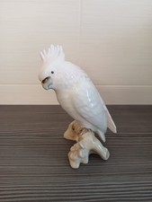 Porzellan Vogel Kakadu 17 cm Royal Dux Made in Czechoslovakia