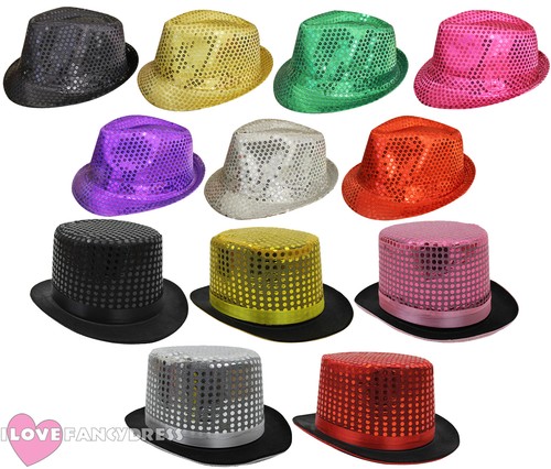 Sequin trilby hat - hat, top
