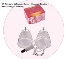2X Größe Vakuum Busen Vakuumbrüste Brustvergrößerung Schröpfpumpe