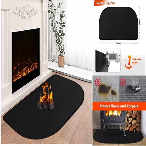 Feuerfeste kaminmatte 80x50 - feuerfeste,