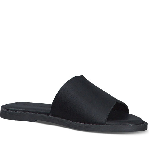 Tamaris damen schwarze leder - schwarze,