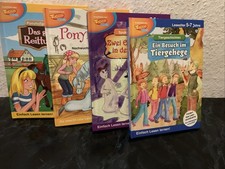 Toggo Clever 4 Lesebücher, Reitturnier,Ponyhof,Spukgeschichten,Tiergeschichten