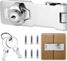 Sicherheitsüberfalle mit Schloss Edelstahl Überfalle Abschließbar Schrankschloss