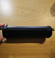 Leder Federmappe Schwarz 