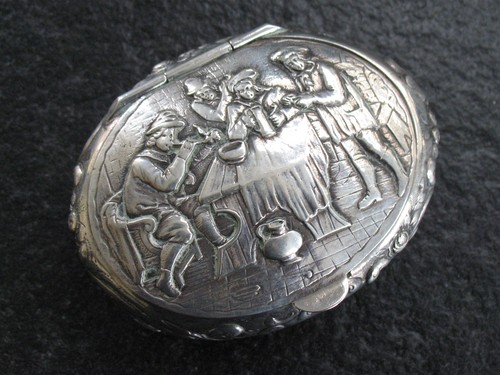 Schnupftabakdose silber 800 - schnupftabakdose,