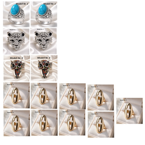 Konvolut teile ringe ring - 15,