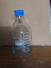 Schott Glasflasche mit Deckel