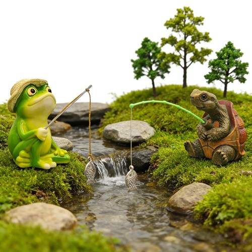 Gartenfigur deko angler - deko, &