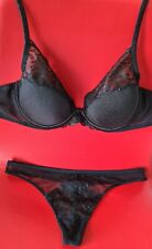 Triumph Voluptuous Essence BH-Set - WHP + String Schwarz, Größe 75B + 38