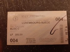 Ticket Luxemburg - Schweden