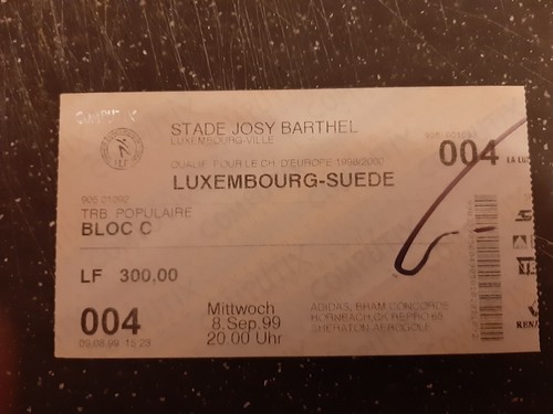 Ticket luxemburg schweden - ticket,
