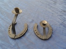 2  Kerzenständer aus Hufeisen,handgeschmiedet