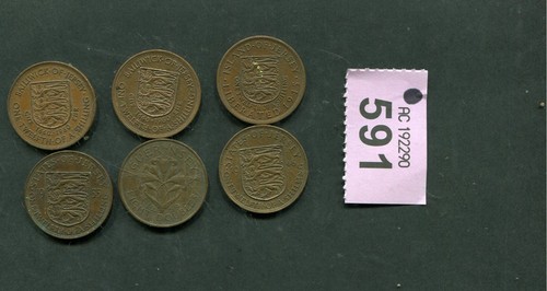 Set münzen kanalinseln - set, 6