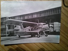 Historische Fotopostkarte. Deutsche Lufthansa DDR, Anderthalbdecker AN 2