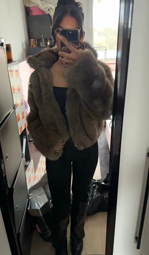 Bershka damen kunstfelljacke - bershka,