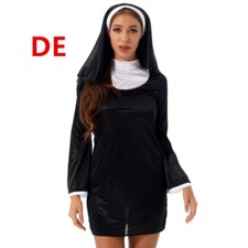 DE Damen Nonnen Cosplay