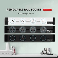 Wand Stromschiene Steckdose EU