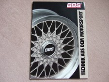BBS Technik aus dem Motorsport Prospekt