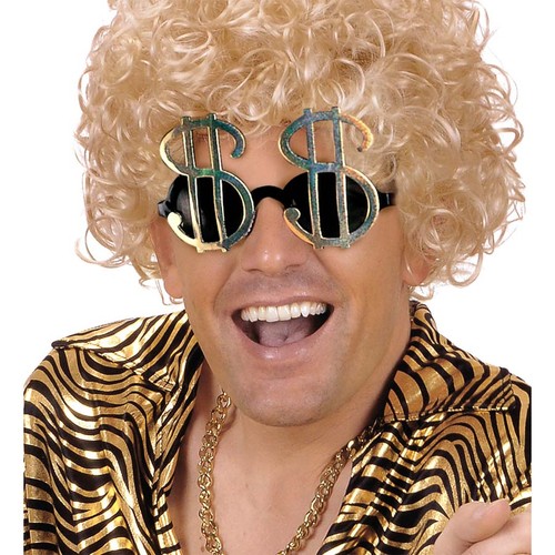 Dollar poker brille - dollar, gold