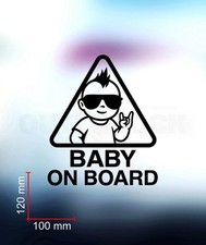 Aufkleber Baby on Board Auto Sticker Tuning JDM Decal New Born Baby Kind Rocker