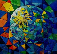 Ölgemälde Erde abstrakt