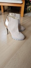 SPM Ankle Boots Leder  Stiefelette Beige  38  NP 180  €  Neu