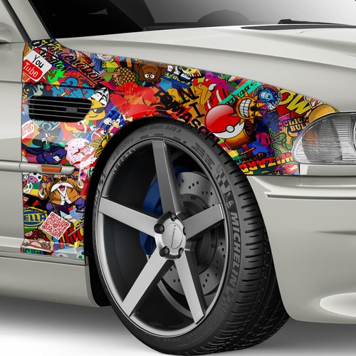 Stickerbomb luftkanal - 3d,