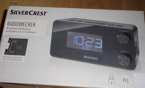 Radiowecker,SCHWARZ,USB,NEU!