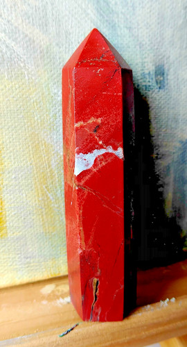 Roter jaspis quarz obelisk - jaspis,