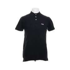 Fila, Poloshirt, Größe: M, Schwarz, Baumwolle, Print, Herren #Qjn