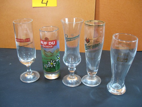 Miniatur biergläser - 5x,