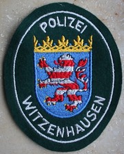 Ärmelabzeichen deutsche Polizei alt - Stadtpolizei Witzenhausen - Hessen