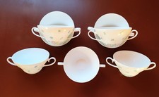 Rosenthal Germany 7 x alte Suppentassen Blumen Retro
