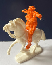 Soldat Trompeter orange Bürgerkrieg USA Pferd weiß unbemalt 1960/70er