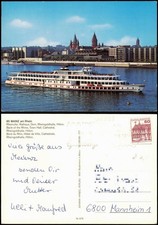 Ansichtskarte Mainz Rheinufer, Rheinschiff Passagierschiff 1988