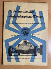 Rennprogramm Autobahnspinne Dresden Hellerau 1965 Programmheft DDR Programm