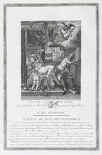 Jupiter Danae mythology Kupferstich antique print Rottenhammer Launay 1786