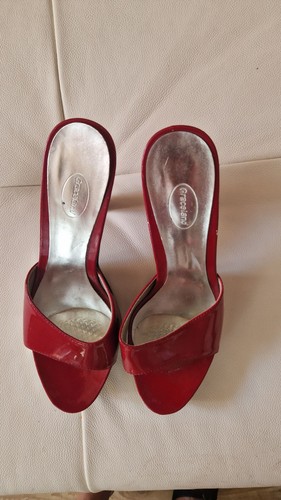 Pantoletten damen rot mit - damen,