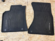 Original Porsche Macan Gummimatten Allwetter Fußmatten Top Zustand Schwarz