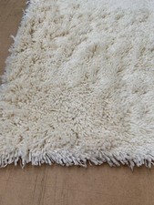 SALE Teppich IC Superwool 2,5 cm dick Schurwolle ivory 70x115 cm NEU Wolle